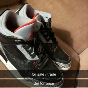 Jordan Athletic Shoes Black and Gray
